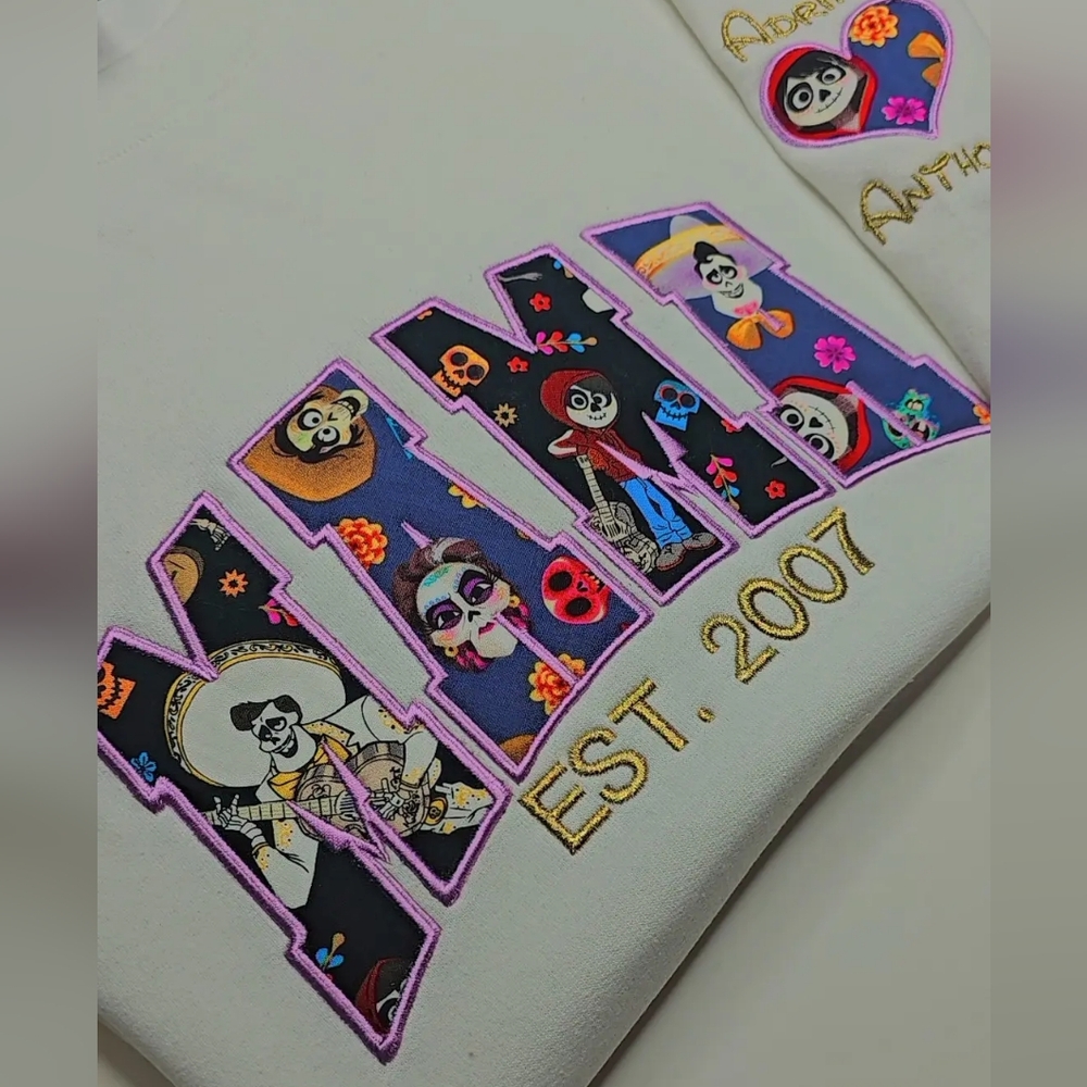 Disney Embroidered Mama Sweater